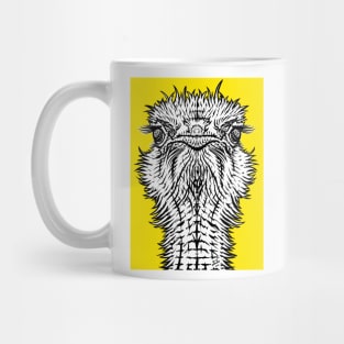 OSTRICH ink portrait Mug